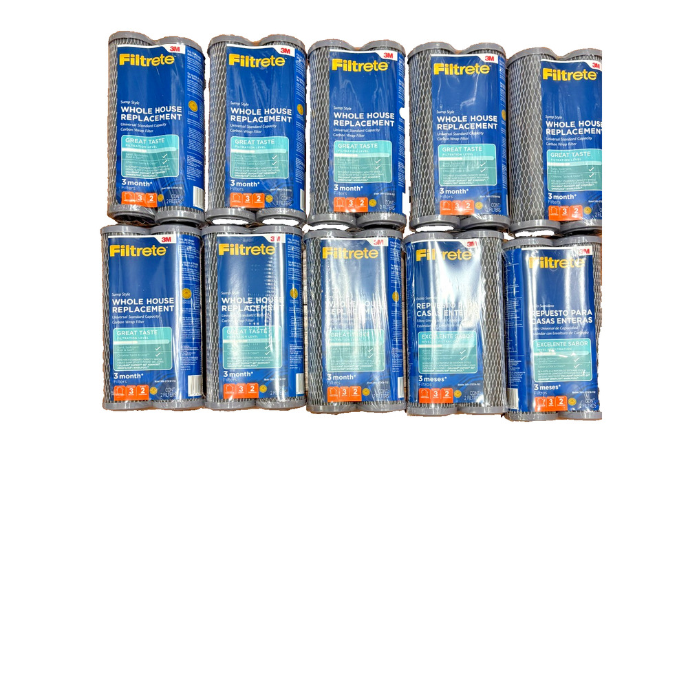 2 Pack 3M Filtrete 3WH-STDPL-F02 Whole House Water Filter Replacement Lot of 10
